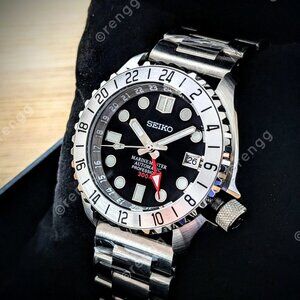 Automatic Black GMT Diver watch 42mm Mod lume chapter 24jewels SAPPHIRE 200M